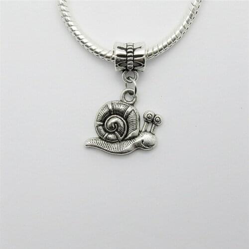 Wholesale lots 25PCS fit Pandora charm bracelet DIY pendant beads dangle Snails charms for jewelry making