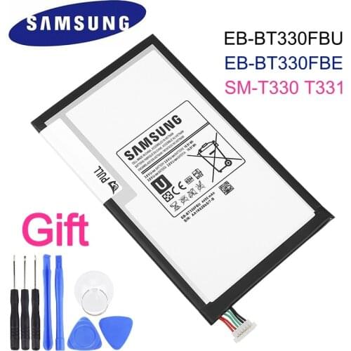 Original Tablet Battery EB-BT330FBU EB-BT330FBE For Samsung GALAXY Tab4 SM-T330 T331 Genuine Replacement Batteries 4450mAh