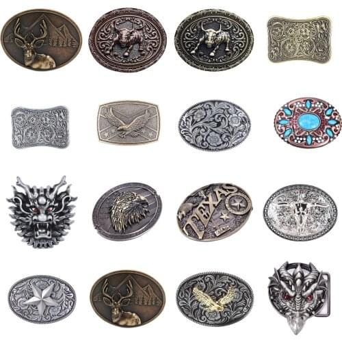 1pc Horse Head Belt Buckle Roaring Eagle Western Cowboy Rodeo Belt Buckles For Men And Women Gift For Man Boy Friend Father