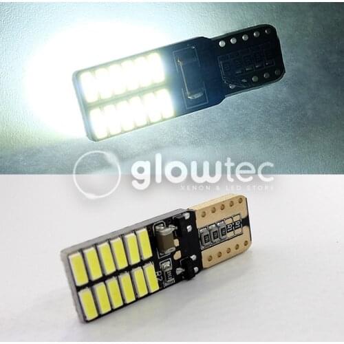 SALE Super bright LED T10 canbus no error 24 SMD 4014 car light 12V w5w auto cob clearance bulb door GLOWTEC