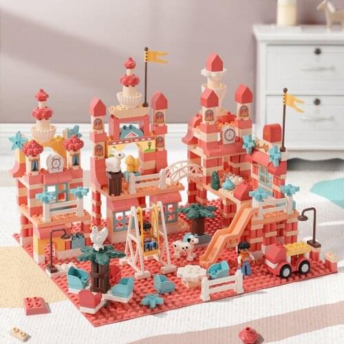 House Building Blocks Truck Architecture Toys Kids Baby Building Blocks Toys Kids Educational Toys Juguetes Sensory Toys BK50JM