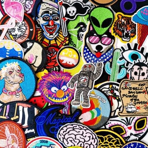 Funny CAT DIY Cloth Badges Mend Decorate Iron On Clothes Apparel Sewing Decoration Applique Patches