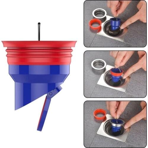 1pc Floor Strainer Plug Trap Siphon Sink Large Displacement Water Drain Filter Anti Odor Prevention Kitchen Bathroom Accessories