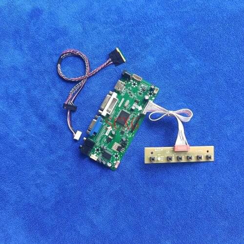 1366*768 LVDS 40 Pin DIY Kit HDMI-compatible DVI VGA LCD display controller board Fit LTN156AT03/LTN156AT09 M.NT68676 60Hz WLED