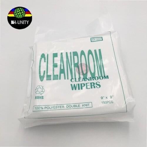 150pcs/bag 9'*9' cleanroom wiper for roland mimaki mutoh infiniti gongzheng witcolor human challenger printer duct cloth