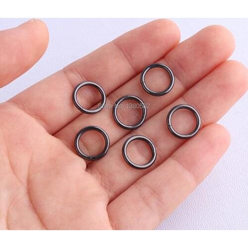 20pcs /lot 24*20*2mm black color O ring metal Buckles key ring bag garment decoration accessories