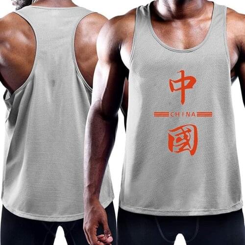 2021 Fitness Muscle Essential Sports Vest Summer New Outdoor Training Quick-Drying Quick-Drying Sleeveless Elastic Vest