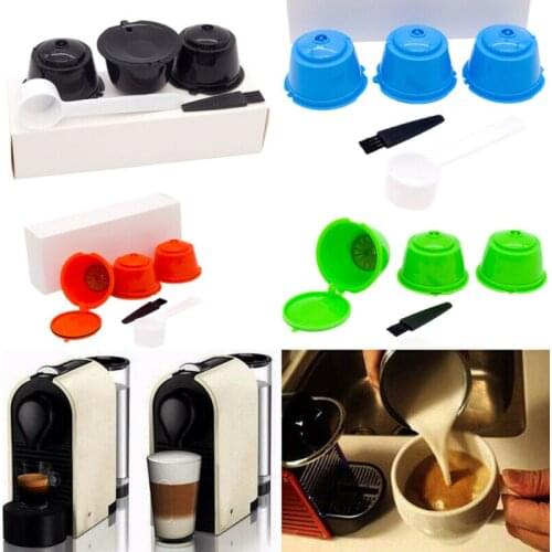 3pcs Plastic Use 150times Dolce Gusto Coffee Capsule Capsule Refillable Reusable Compatible with Nescafe Dolce Gusto refill