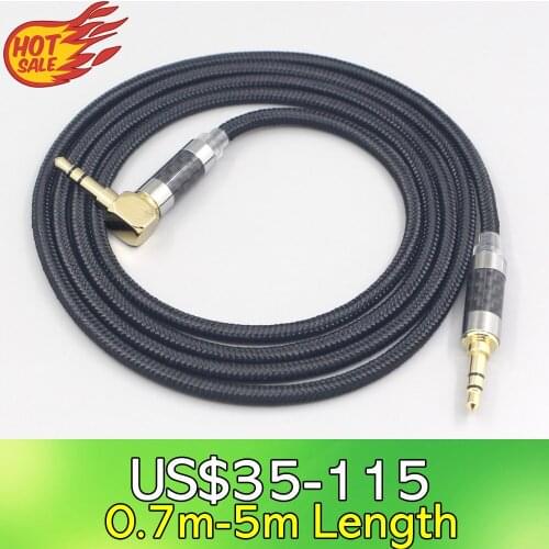 6.5mm XLR 4.4mm Super Soft Headphone Nylon OFC Cable For Fostex T50RP Mk3 T40RP Mk2 T20RP Mk2 Dekoni Audio Blue Earphone LN00752