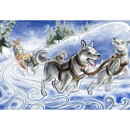 ArtBack full square / round "wolf dog" 5d diy diamond painting cross stitch rhinestone mosaic home decoration painting