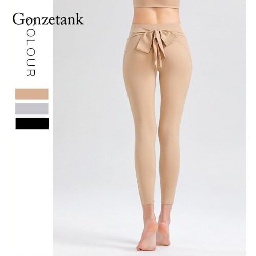 Bow-knot Seamless Yoga Pants Woman Fitness Naked Feeling Leggings High Waist Hip Lifting Gym Pants Jogging Suits Gym Clothing