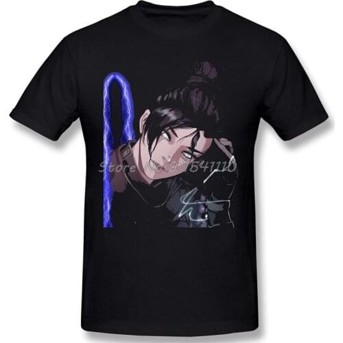 Men Anime Apex Legends Shooter Battle Royale Game T-Shirt Wraith Pure Cotton Tees Harajuku TShirt