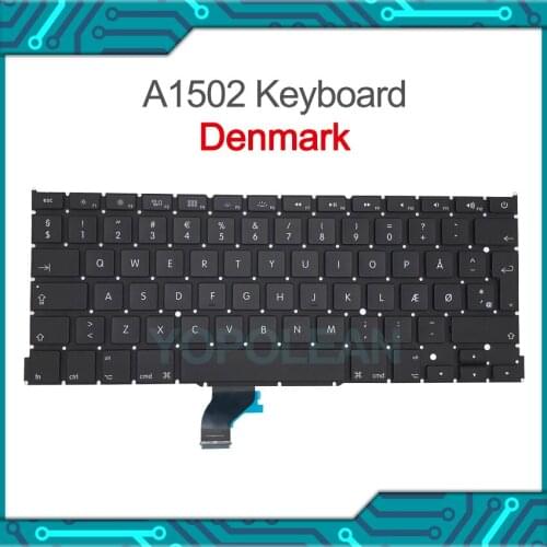New Danish layout For Macbook Pro Retina 13" A1502 Denmark Keyboard 2013 2014 2015 Year