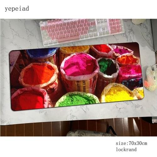 Holi Colors mouse pad gamer hot sales 80x30cm notbook mouse mat gaming mousepad large cute pad mouse PC desk padmouse mats