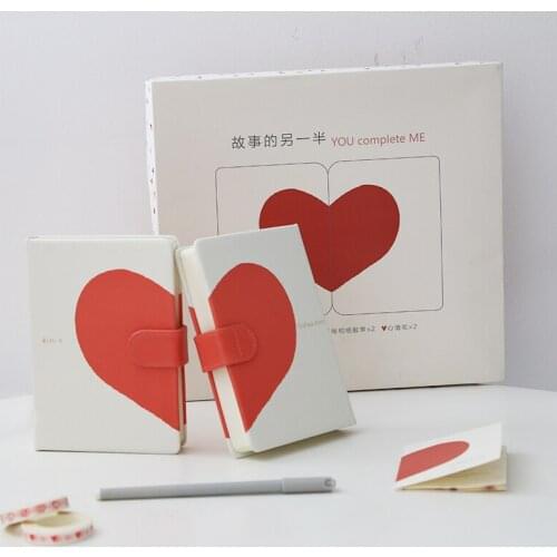 Cute Creative Lover Notebook Notepad Diary Drawing 112 Sheets Cute Note Notebook Paper Book Office School Lover Supplies Gifts