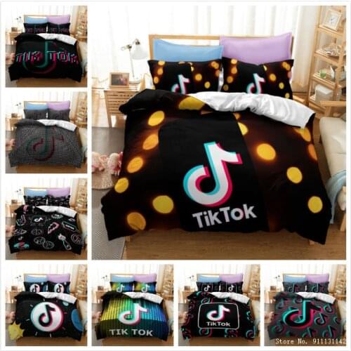 Fashion Symbol Printed Down Quilt Cover Adult Children Bedsheet and Pillowcase Quilt Cover Single Double King Queen Full Size