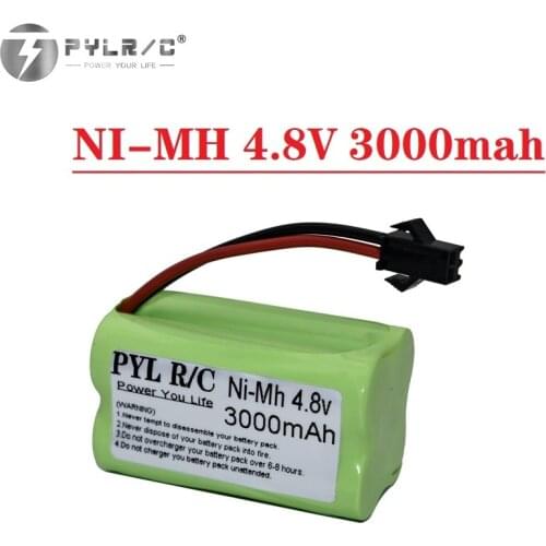 1/2/3/5/10Pcs 4.8V 3000mAh NIMH Battery For RC Cars Ship Tanks Robot Trucks AA 4.8V rechargeable batteries group for RC toys Gun
