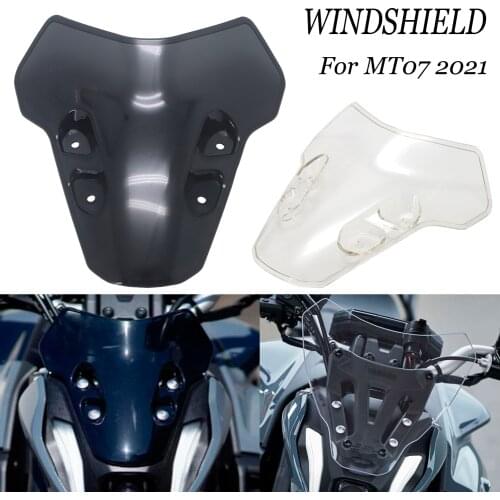 NEW 2021 Motorcycle Accessories Front Screen Sports WindScreen Windshield Deflector For YAMAHA MT07 MT-07 MT 07 mt07