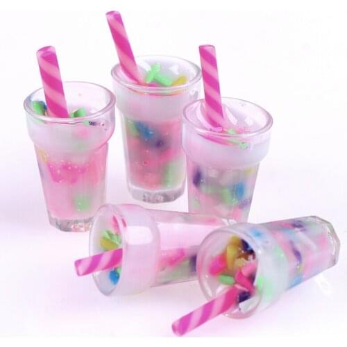 New 5Pcs 1:12 Dollhouse Miniature Cream Drinks Bottles Model Dolls Kitchen Food