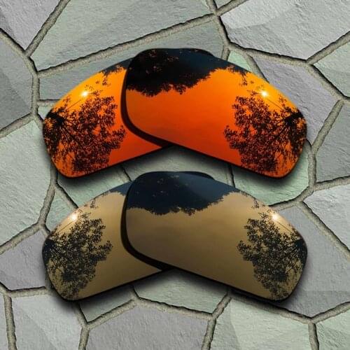 Red Orange&Bronze Copper Sunglasses Polarized Replacement Lenses for Oakley Monster Pup
