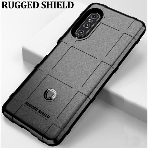 Rugged Shield Case For Sony Xperia 5 ii Defender Armor Drop resistance Soft TPU Rubber Cover
