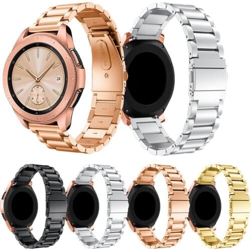 20mm Stainless Steel Strap for Samsung Galaxy Watch 42mm SM-R810 Band Bracelet Belt for Gear S2 Classic Gear Sport Strap