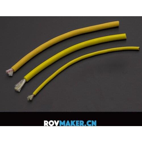 ROVMAKER 1Meter Zero Buoyancy Line 2x0.2 20AWG Cable 100-200m Pressure Resistance Spare Parts for RC Boat AUV Remote Robot Model