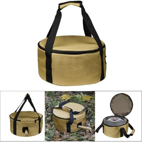 Outdoor Cookware Storage Bag Tableware Pouch Carrying for Camping Travel