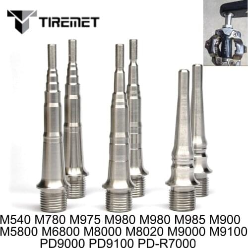 Tiremet 1 Pair Bicycle Titanium Pedal Spindle Axle Fit Shimano 9000