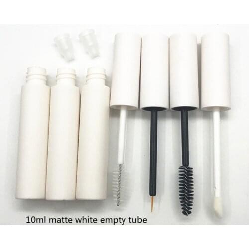 10/30/50/100pcs 10ml Lip Gloss Tubes Round Lip Balm Bottle Matte White Eyeliner Mascara Tube Empty Cosmetic Packing Container