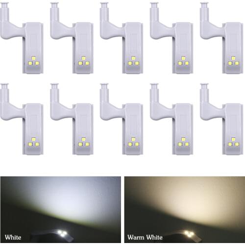Universal LED Under Cabinet Light Wardrobe Closet Inner Hinge Night Light Lamp For Cupboard Closet Kitchen Bedroom Door Lamp