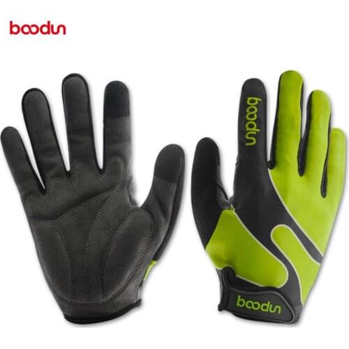 BOODUN Bicycle Gloves Lycra Microfiber SBR Materials Touch Screen Full Finger Sports Fitness Gloves Cycling gloves