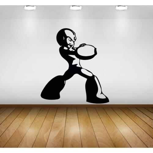 Vinyl Wall Sticker Cartoon Megaman X4-Mega Man and Zero Wall Decoration Rockman Wall Stickers For Kids Rooms Home Decor 55x60cm