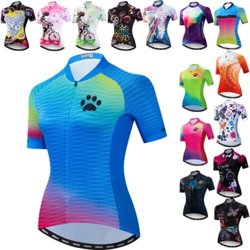 Weimostar 2021 Pro Team Cycling Jersey Women Summer Bicycle Cycling Clothing Maillot Ciclismo Quick Dry MTB Bike Jersey Tops