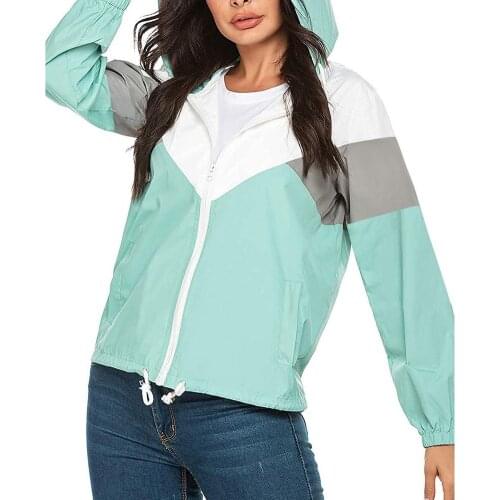 2021 Spring Autumn Women Jacket fashion Hooded Two Side Wear Cartoon Print Outwear women Loose Coat female Windbreaker tops