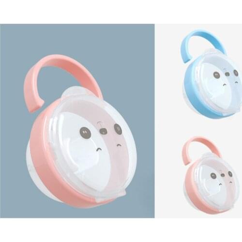 1PC Portable PP Baby Pacifier Nipple Cradle Case Box Container Dustproof Holder Cartoon Kids Travel Storage Pacifier Accessories