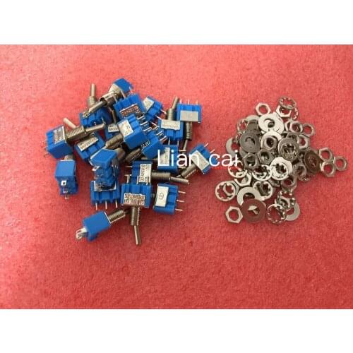20Pcs SPDT ON-ON 2 Positions 3 Pin Latching Micro Toggle Switch MTS-102