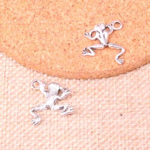 86pcs frog Charms Zinc alloy Pendant For necklace,earring bracelet jewelry DIY handmade 17*17mm