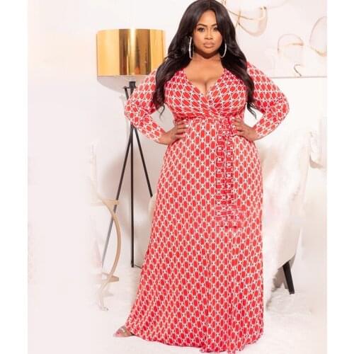 African Dresses For Women 2021 Africa Clothes Dress Print Dashiki Ladies Clothing Africa Office Lady Dress 5XL 4XL Plus Size