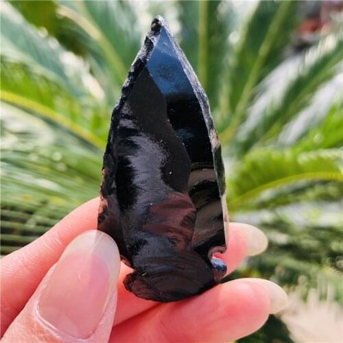4-5cm black obsidian arrow Chakra Accessories material Evil spirit natural stone