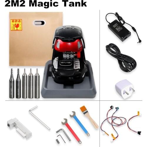 2M2 Magic Tank Automatic Car Key Cutting machine controlled by to the mobile phone only Support Android no Battery
