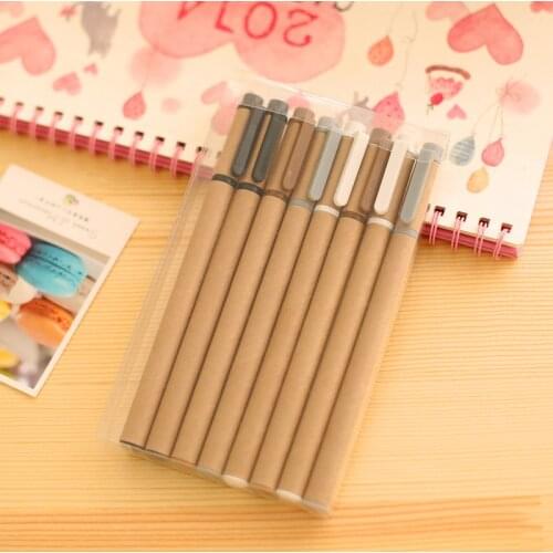 B014 Korea retro creative paper tube Environmental Protection Office of carbon pen students Teaching equipment for office