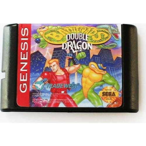 Battletoads And Double Dragon The Ultimate Team 16 bit MD Game Card For Sega Mega Drive For SEGA Genesis