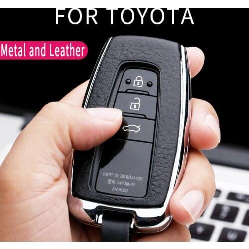Zinc alloy Car Key Cover Car Key Case For Toyota CHR C-HR Prado Camry Avalon Prius Corolla RAV4 Avalon Keychain Key Holder 4.8