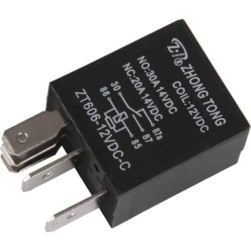 DC Black Car Vehicle Truck Motor 12V 12 Volt 20A/30A AMP SPDT Relay 5Pin 5P