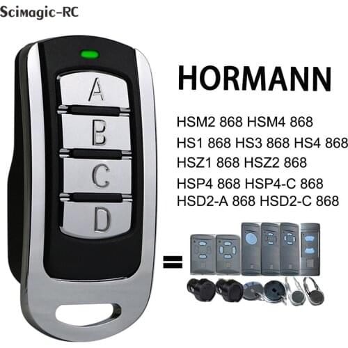 Clone HSE2-868 HSM4 868.3mhz Fixed code Garage door remote control for HORMANN motor code grabber remotes for gates
