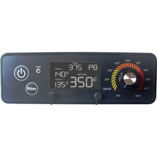 Colored wood pellet smoker P temperature controller supports furnace temperature and meat temperature display LCD screen