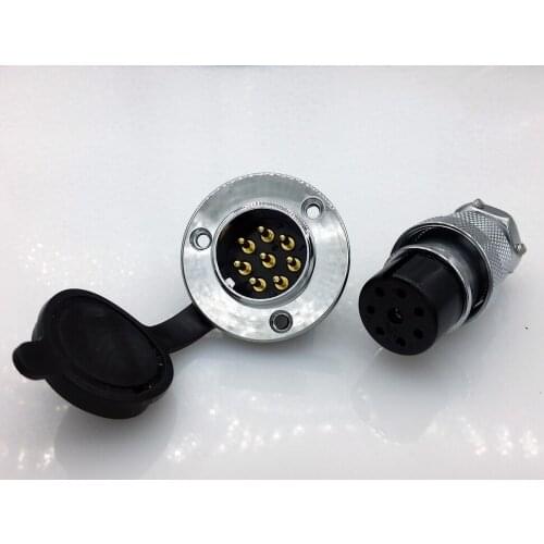DF25 GX25 8Pins 25mm Aviation plug and socket Connector kit GX25 Socket+Plug+WaterProof Cap Aviation plug interface