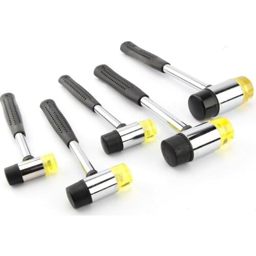 Double Face Tap Rubber Hammer 25mm 30mm 35mm 40mm 45mm Multifunctional Glazing Window Beads Hammers Nylon Head Rubber Mallet