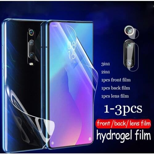 1-3pcs camera lens hydrogel film for xiaomi redmi note 9s 9pro max note 8pro 8 t 8t note7 pro k30 k20 pro redmi 8 7 pro note8pro